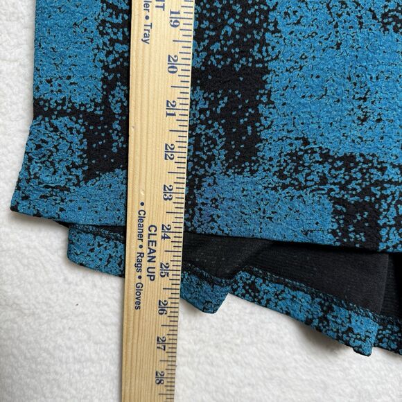 Yushi Women's Textured Jacket Size L Blue Black Big Button Art to Wear Artsy - Picture 8 of 8